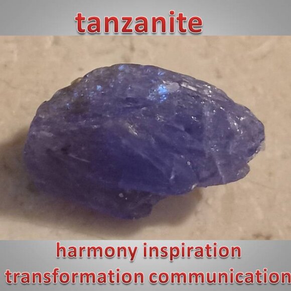 tanzanite raw chunk 02 harmony CHAKRA communication. 112125 - Picture 1 of 5